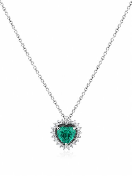 Halskette Recarlo Dame in Gold Smeraldo 1.32 Ct ZS 598/BS - ZS 598/BS